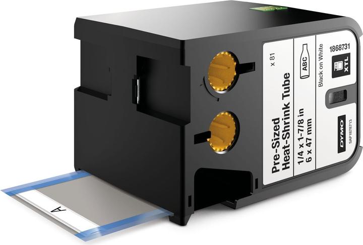Produktbild Dymo XTL Heissschrumpfschlauch (0.60 cm, Schwarz)
