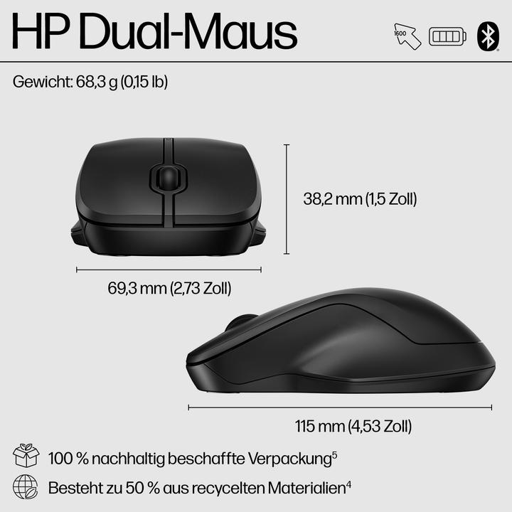 Produktbild HP 255 Optische Maus 3 Tasten ohne (Kabellos)