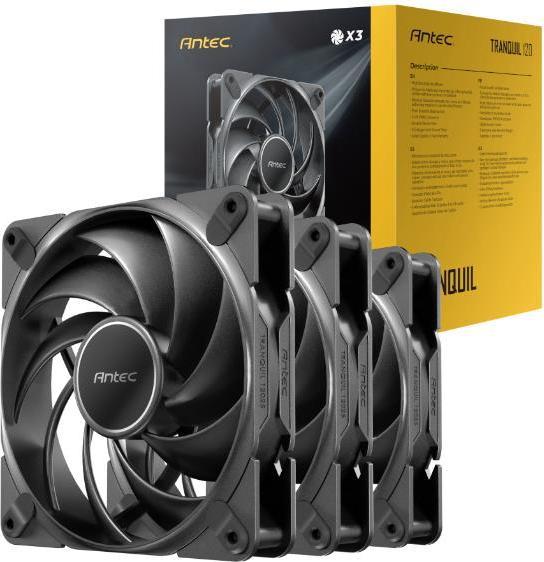 Actual product image Antec Tranquil 120, 120 mm x 25 mm housing fan, PWM fan, 2000 rpm, 59.23 CFM, 2.46 mmHO, 4-p (120 mm, 3 x)