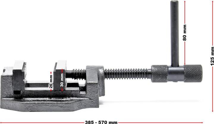 Actual product image Wiltec Machine Vice 200mm Uniaxial Workshop Workbench Bench Vice Milling Vice (200 mm)