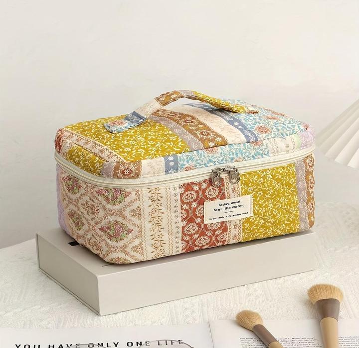 Actual product image Only-Bags.Store Cosmetic bag made of cotton with large capacity -, not waterproof, odourless