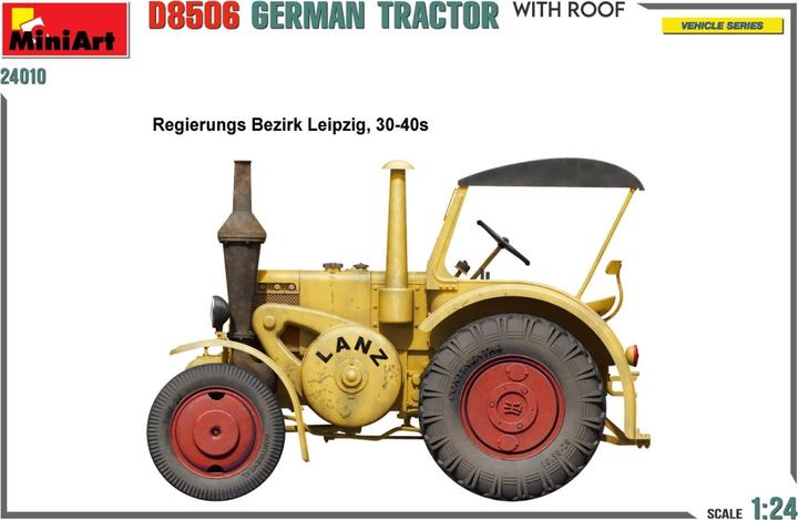 Image du produit 1:24 Tracteur allemand D8506 avec cabine. Toit de cabine