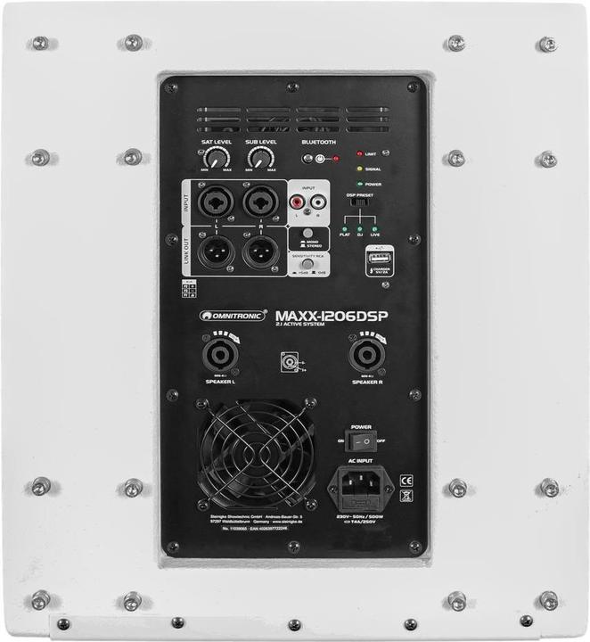 Produktbild Omnitronic MAXX-1206DSP 2.1 Aktiv-System weiss