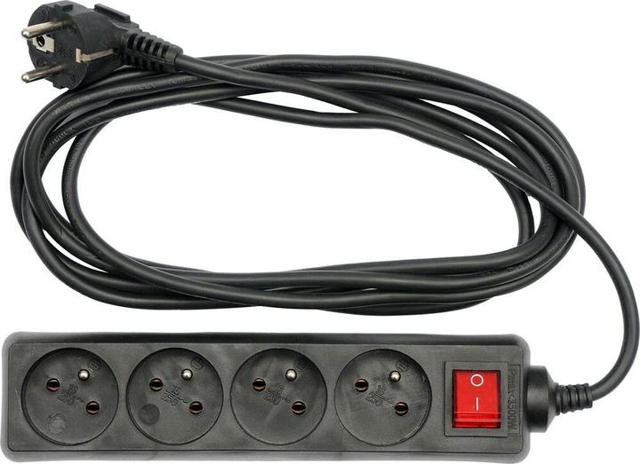 Actual product image Toya Extension cable 3 m switch 4 sockets (3 m, CEE 7/5)