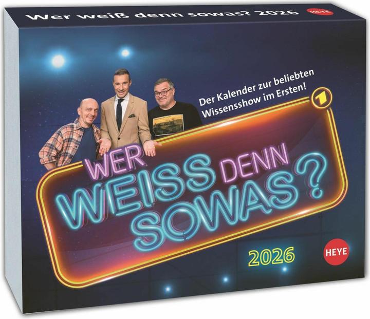 Actual product image Wer weiss denn sowas? Tagesabreisskalender 2026 (14 x 11 cm, Hardcover, German)