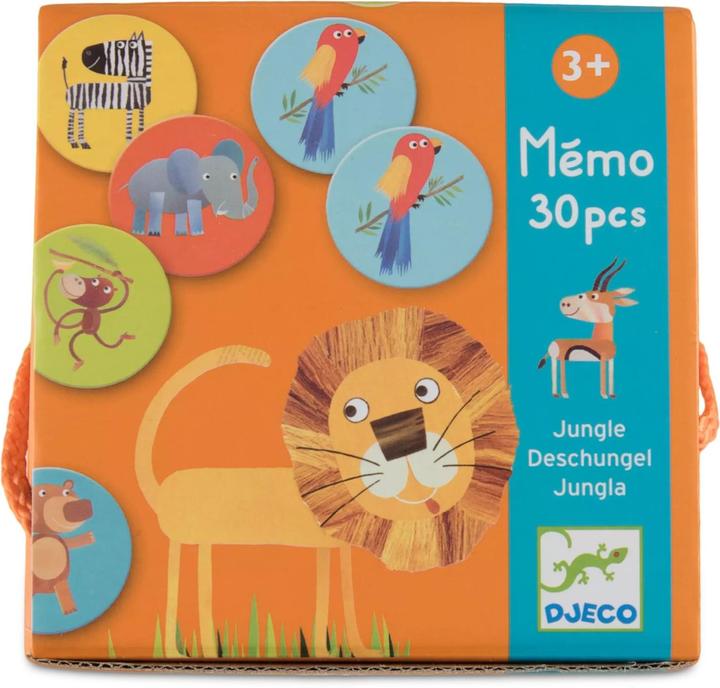 Actual product image Djeco Memory Jungle (German, French, Italian, English)