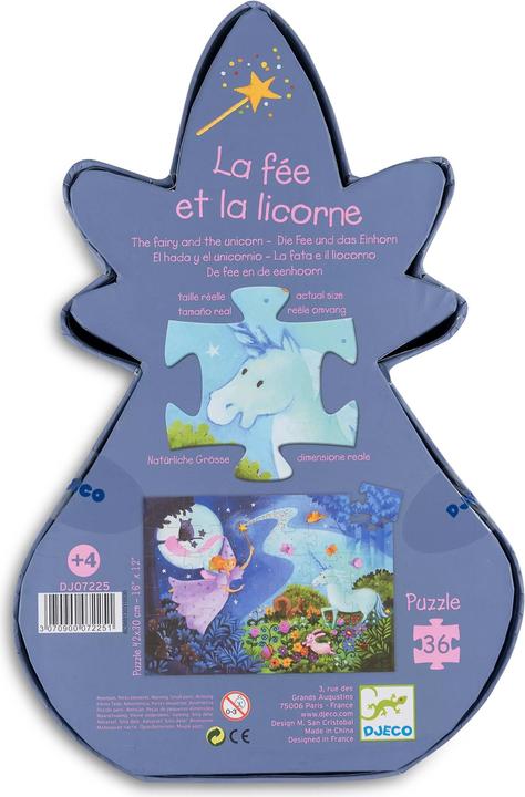Immagine prodotto Djeco La fata e l'unicorno (36 pezzi)