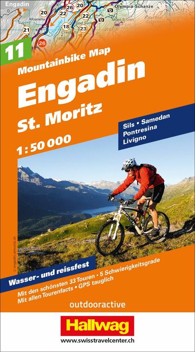 Immagine prodotto Engadin, St. Moritz Mountainbike-Karte Nr. 11, 1:50 000. 1:50'000