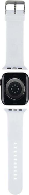 Immagine prodotto Karl Lagerfeld Pasek KLAWLSLCNH Apple Watch 42/44/45mm biały/cinturino bianco 3D Rubber Choupette Head (Acciaio, Silicone, Apple Watch Series 1, Apple Watch Series 2, Apple Watch Series 3)