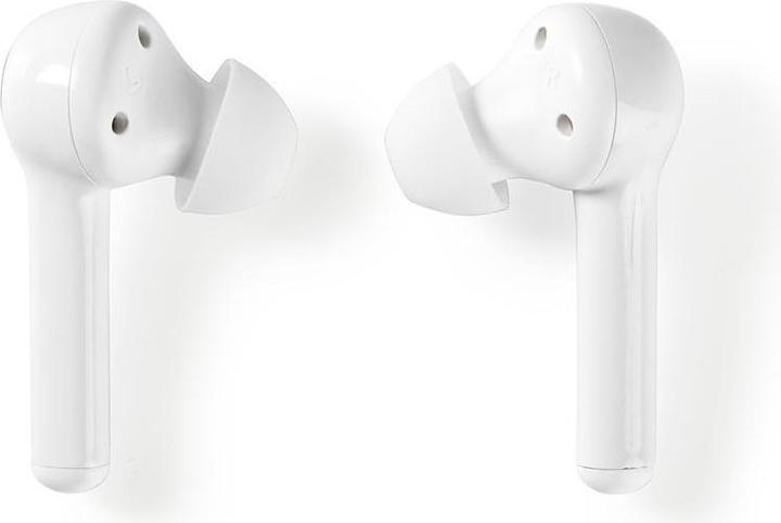 Actual product image Nedis Talk/Music 6h, 18h with charging cradle HPBT5055BK, white (6 h, Wireless)