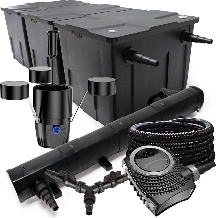 Actual product image SunSun Filter Set 90000l Pond 72W Pond Clarifier NEO10000 80W Pump 25m Hose Skimmer