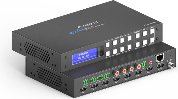 Actual product image Purelink Matrix Switcher PT-MA-HD44M HDMI