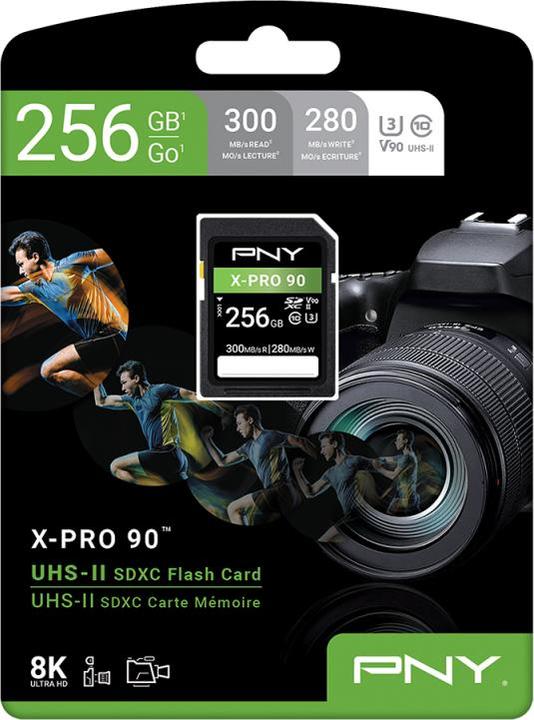 Image du produit PNY X-Pro 90 (256 Go, SDXC, U3, UHS-II)