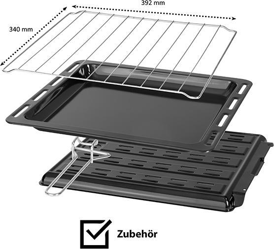 Produktbild Icqn 42 Liter Minibackofen Inox Grau
