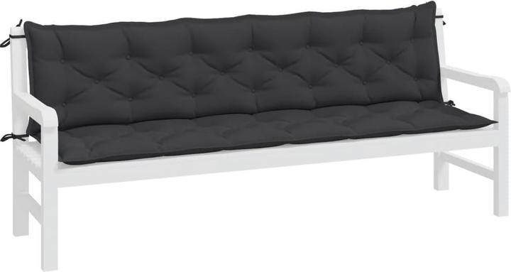 Image du produit VidaXL Coussins de banc de jardin 2 pcs. O x tissu ford (200 x 50 x 7 cm)