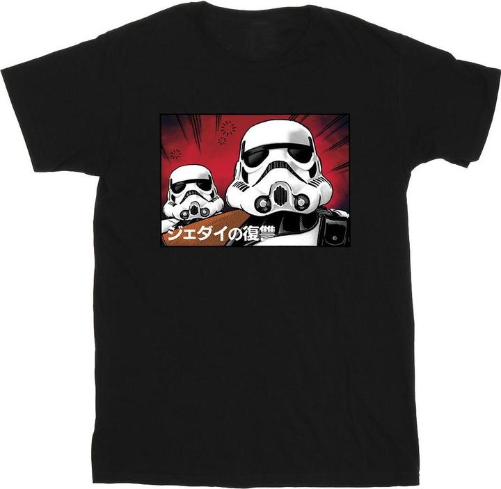 Actual product image Star Wars Mens Stormtrooper Japanese T-Shirt (S)
