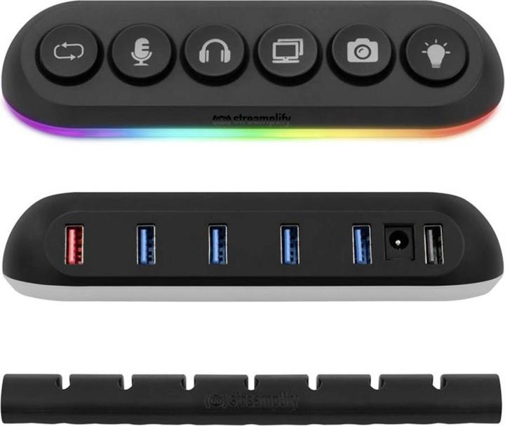 Actual product image Streamplify Hub Deck 5 (USB-A, 5 Ports)