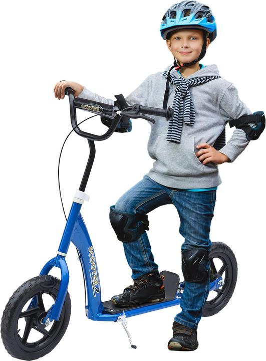 Image du produit Homcom Trottinette Antidérapante, support de vélo en métal pour le stationnement