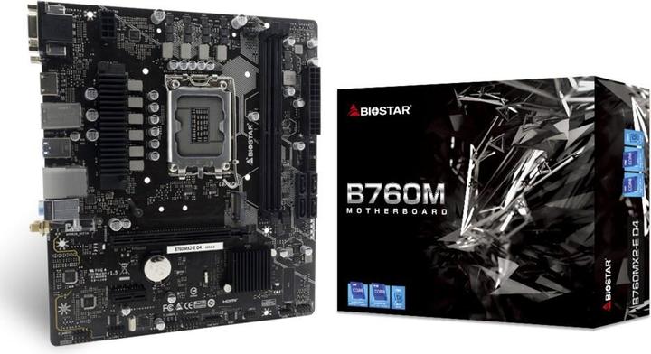 Produktbild Biostar Mainboard||Intel B760 Express|Micro-ATX|Speicher DDR4 (LGA 1700, Intel B760, mATX)