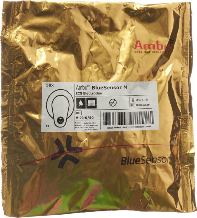 Immagine prodotto Ambu Pulsante blu SENSOR ECG Elect M 50 pz.