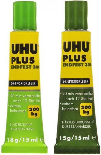 Produktbild UHU Plus Endfest 300, 45640, Tube Binder/Härter 33 g, Blister (73 g)