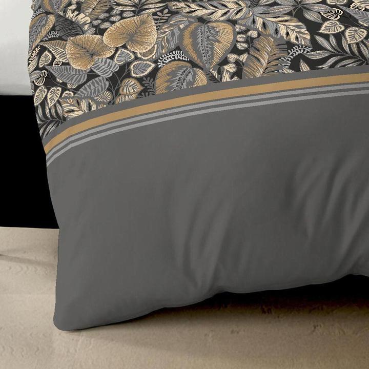 Actual product image Kaeppel Single Jersey Bettwäsche Tika schwarz (Bedding set, 155x220 cm + 80x80 cm)