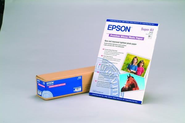 Actual product image Epson Premium Glossy (255 g/m², A3, 20 x)