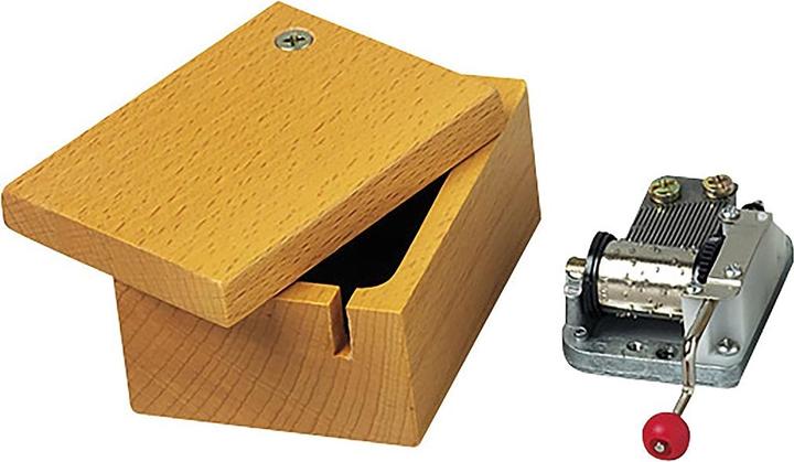 Trousselier Boîte en bois pour mouvement musical à manivelle
