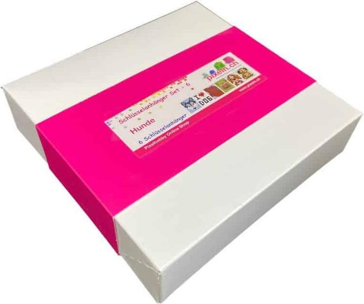 Produktbild pixeln.ch Schlüsselanhänger 6er Geschenk Set - Hunde