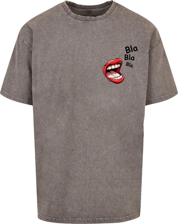 Actual product image Merchcode Bla Bla Bla Comic Acid Washed Oversized Tee - 112879 (4XL)