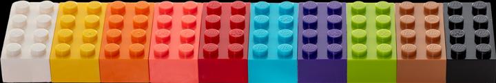 Produktbild LEGO Hochsteine Bunt gemischt - 160 gr. - ca. 100 Stück - Colorful basic bricks mix - NEU (LEGO Zubehör)