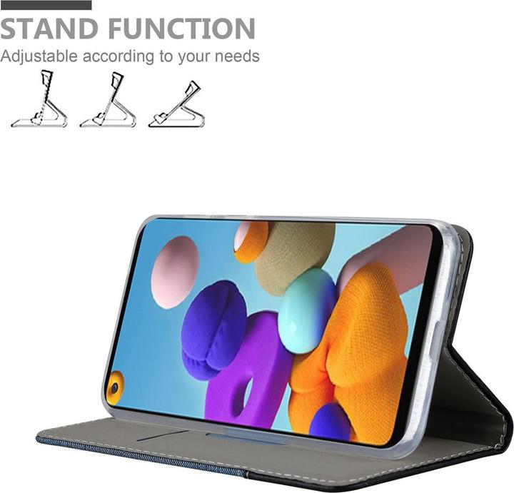 Produktbild Cadorabo Book Jeans Optik Cover (Samsung Galaxy A21s)