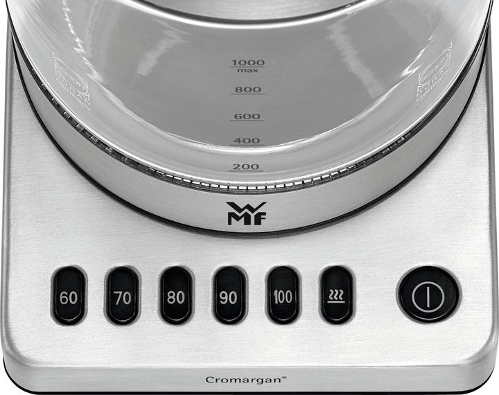 Produktbild WMF Glas Wasserkocher mit Temperaturwahl 1l Teekocher Teesieb Küchenminis 1900W (1 l)