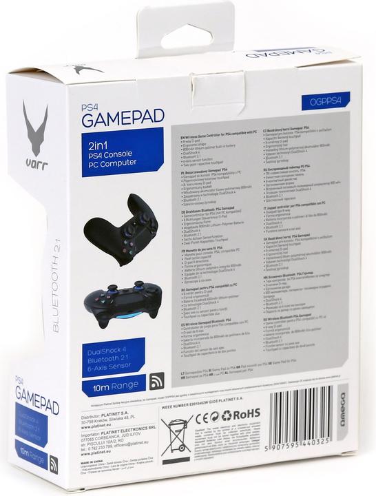 Produktbild Omega Gamepad Charge (OGPPS4) (PS4, PC)