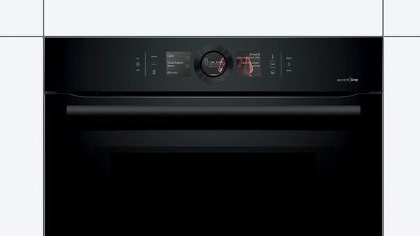 Actual product image Bosch Hausgeräte HNG8764C7-series | 8, built-in oven with additional steam and microwave functions, Carbon Black