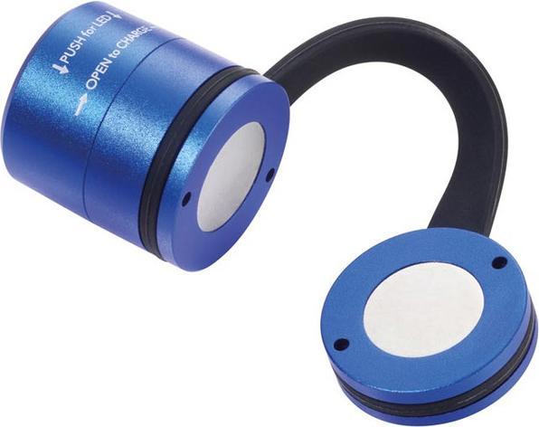 Image du produit Troika ECO RUN Lampe de poche avec lumière LED, 3 fonctions d'éclairage, incl. câble de charge, bleu (3.60 cm)
