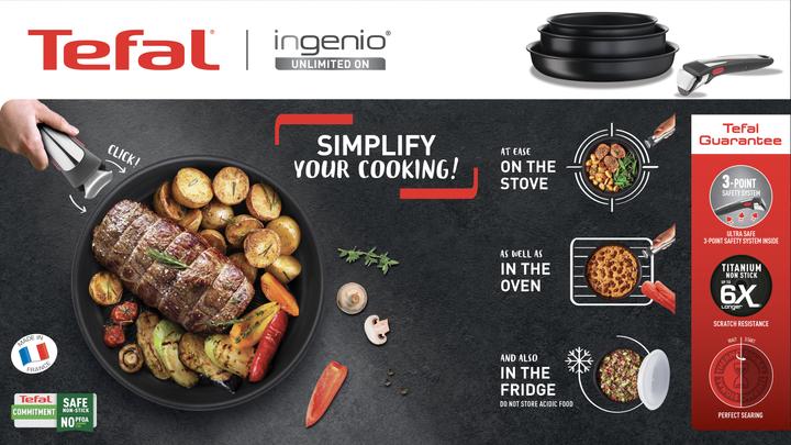 Immagine prodotto Tefal Ingenio Unlimited On (28 cm, Set di pentole e padelle da cucina, Alluminio)