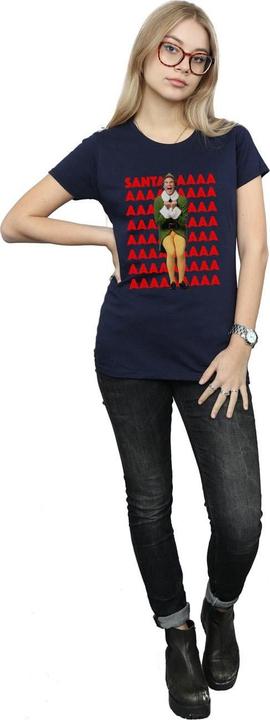Immagine prodotto Elf Buddy Santa Scream Maglietta Donna (XXL)