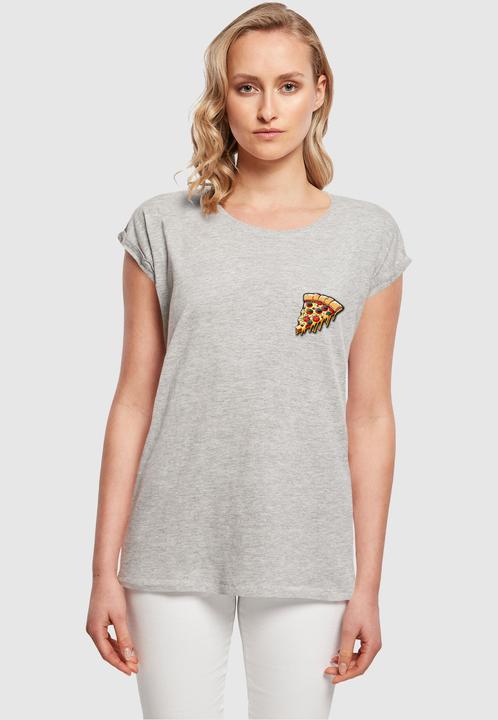 Actual product image Merchcode Ladies Pizza Comic Extended Shoulder Tee - 116357 (L)