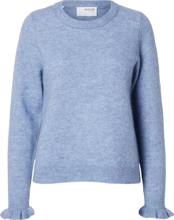 Selected Femme Rüschenärmel Strickpullover