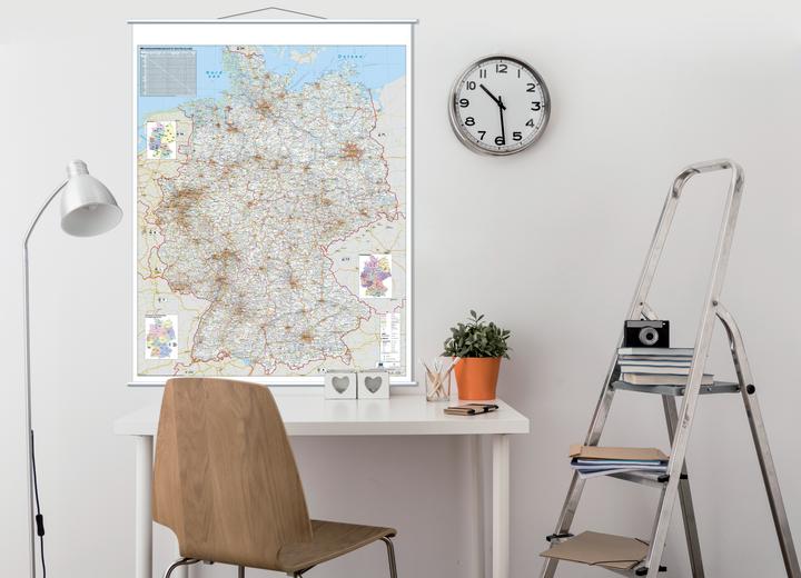 Actual product image Franken Map Board Germany Streets laminated