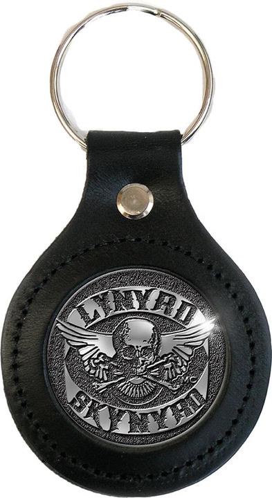 Actual product image Lynyrd Skynyrd Biker Logo Leather Keyring