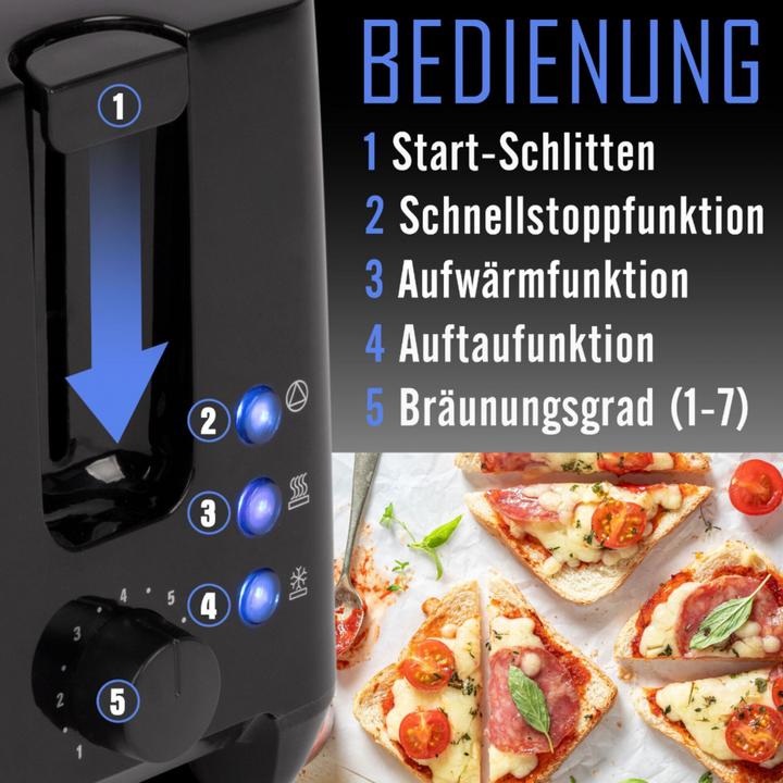 Actual product image Bomann TA 6065 CB Toaster black