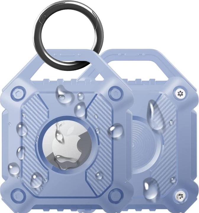 Actual product image Screenguard Apple Airtag Rugged Armor Case Cover with Pendant