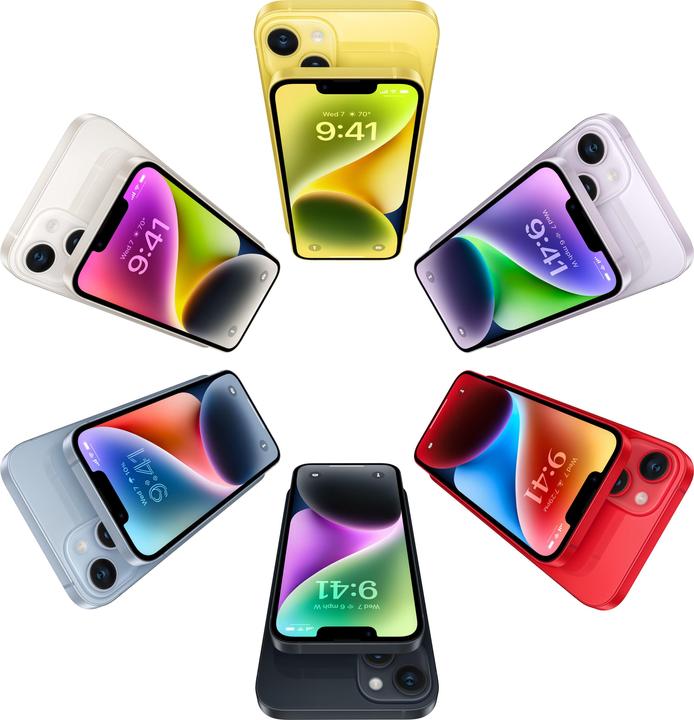 Image du produit Apple iPhone 14 Plus (128 Go, Jaune, 6.70", SIM + eSIM, 12 Mpx, 5G)
