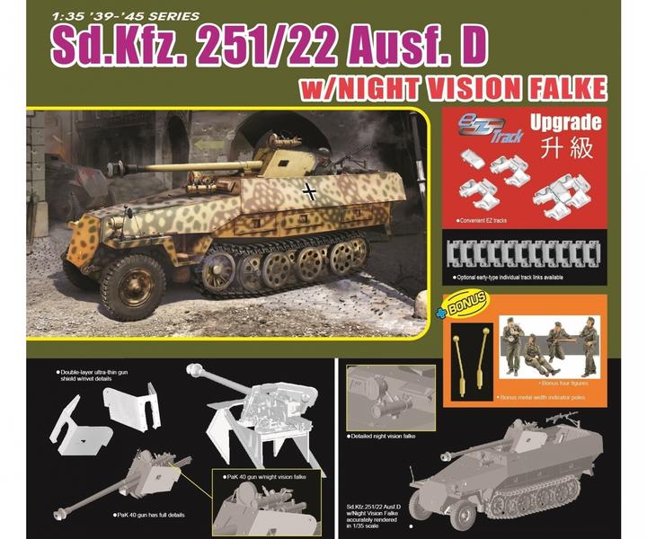 Produktbild 1:35 Sd.Kfz.251/22Ausf.Dw/NightVis.Falke