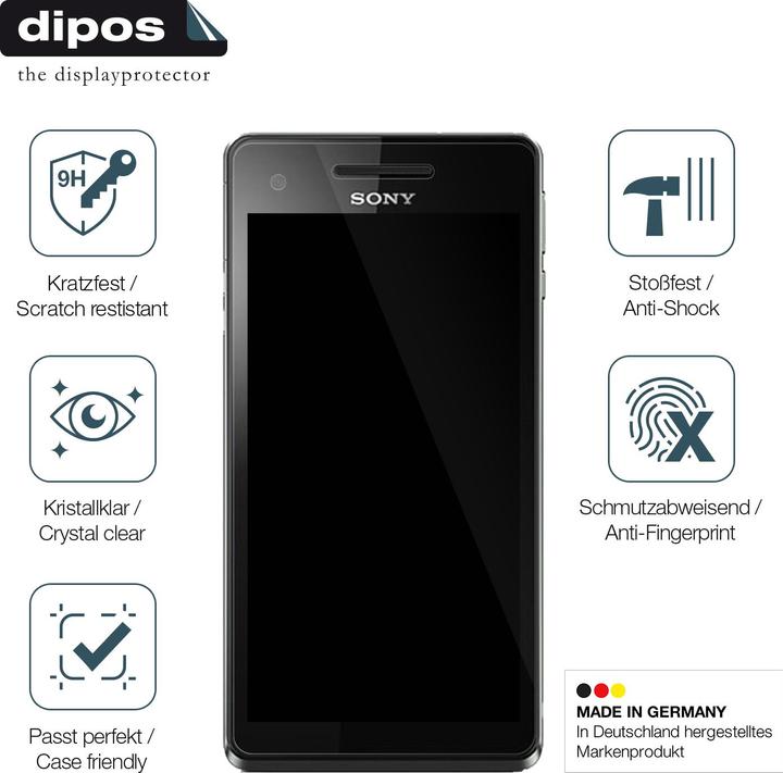 Actual product image Dipos Screen Protector Anti-Shock (2 Piece, Sony Xperia V)