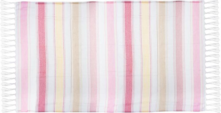 Koor Strandtuch 90 x 180 cm, Pink/Weiss, Schnelltrocknend: Ja (90 x 180 cm)