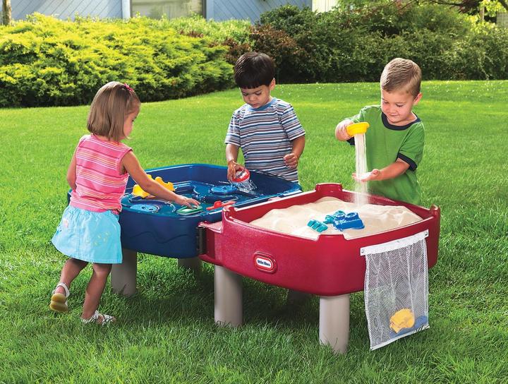 Actual product image Little Tikes Easy Store Sand & Water Table - Blue - Grey - Red - Plastic - Sand & Water...