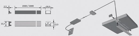 Produktbild Halemeier LED Ein-/Anbauprofile ChannelLine D2 mit Lichtblende